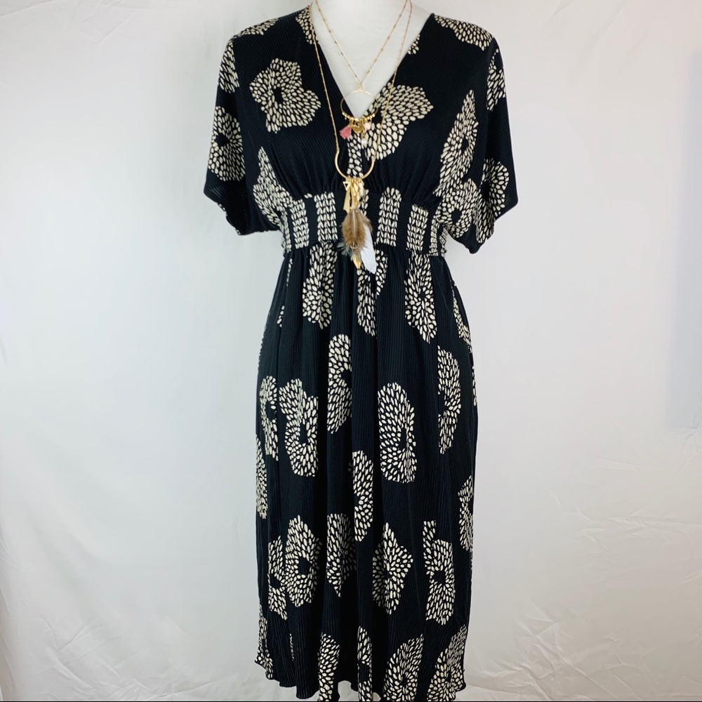 Anthropologie  💯 % silk Maple Kimono Dress